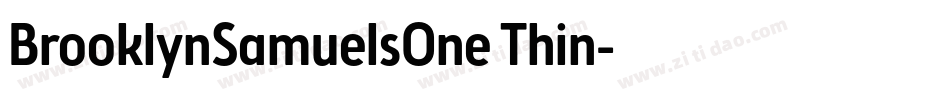 BrooklynSamuelsOne Thin字体转换